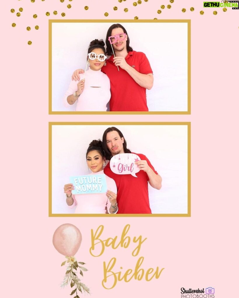 Paola Shea Instagram - Mom and dad #babybieber #babyshower @shuttershotphotobooths