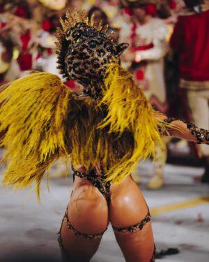 Paolla Oliveira Instagram - Prometo que é o último post 🐆 Amei o apoio, a repercussão, os memes, as teorias e principalmente sentir a energia de vocês na avenida e por aqui. Ate ano que vem! 🤗

Obrigada @granderio , orgulho imenso em fazer parte de mais um desfile histórico com vocês.

“A Aldeia Grande Rio ganha a rua
No meu destino a eternidade
Traz no manto a liberdade
Enquanto a onça não comer a lua”