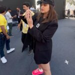 Parineeti Chopra Instagram - A day in the life of a debutante musician 🤣 1.⁠ ⁠Got a call from @raghavchadha88 to calm my nerves, and it really helped ❤️ 2.⁠ ⁠First time on-stage in-ear experience 🎤 3.⁠ ⁠Nope, I was nervous….. and it was hot 😂 4.⁠ ⁠Can’t stress on this enough, MUSIC lifts my mood like nothing else. Is that true for anybody else? 5.⁠ ⁠In a world full of trends, I love my pink fuzzy chappals / shoes. Comfort >>>> 6.⁠ ⁠A bundle of nerves as we got into hair and makeup for the first show 7.⁠ ⁠I believe in my comfortable chappal shoes, I guess not everyone did 🥲 8.⁠ ⁠Right before we walked on stage