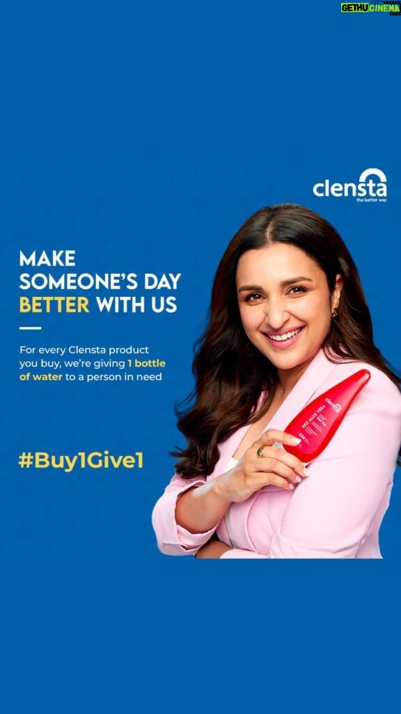 Parineeti Chopra Instagram - Making a difference, one purchase at a time! 🌟 Excited to share the incredible success of our latest campaign, #Buy1Give1. Join me in this journey of impact as we showcase the heartwarming stories and results of this impactful beginning for a #Better tomorrow. Together, we’ve shown that every purchase can be a force for good. Link - https://bit.ly/3HJ0NR6 . . . #GoClensta #TheBetterWay #ClenstaTheBetterWay #PersonalCare #Clensta