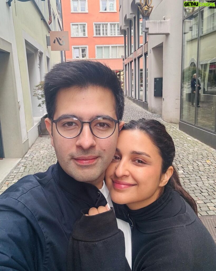 Parineeti Chopra Instagram - You’re the best gift God has given me, my Ragaii! 🙂 Your mind and intelligence amaze me. Your values, honesty and faith make me want to be a better human being. Your commitment to family makes me feel blessed everyday. You’re a vintage gentleman in a whacko world. Your calm is my medicine. Today is officially my favourite day because you were born today, for me. Happy birthday husband! Thankyou for choosing me back.. 💕 @raghavchadha88
