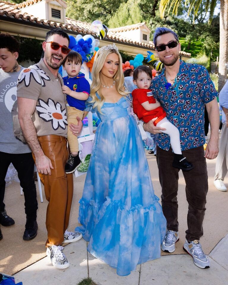 Paris Hilton Instagram - Such a magical and special day celebrating my #BirthdayBoy Phoenix👶🏼🎂 with my friends and their babies🥹🌊⚓️✨💖️ #SlivingUnderTheSea #SlivingMom ✨ Beverly Hills, California
