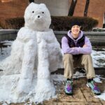 Park Jae-min Instagram - # 나도 내가 뭘 만들었는지 모르겠지만 눈 한 번 더 오면 나라를 건국할 기세. If it snows just one more time, imma found a country. #눈사람 #신발엔스우시