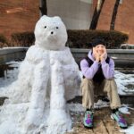 Park Jae-min Instagram - # 나도 내가 뭘 만들었는지 모르겠지만 눈 한 번 더 오면 나라를 건국할 기세. If it snows just one more time, imma found a country. #눈사람 #신발엔스우시