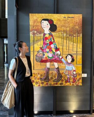 Park Jin-hee Instagram - .
한국에서 4계절간 느꼈던 친절한 사랑을 담은 에바알머슨의 작품,
행복감이 전달되네요❤️
.
.
 #포시즌스호텔 #fsseoul#WorldeKindnessDay #FSartofkindness #드림인컬러#kidsforallseasons#세계친절의날