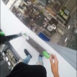 Parkourporpoise Instagram - Anyone like electric scouters!? (Please do not try this) __________________________________________ #viral #crazy #adrenaline #crazy #lime #scouters #dangerous #happy #upsidedownladybug #contentcreator