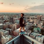 Parkourporpoise Instagram - I wake ups ever morning ands flash my morning sunshine ands ensure that’s the rests of Montréal receives there sunrise it’s a tough job that nobody woulds ask for buts it’s my jobs 📷 @kevinfreerun ___________________________________________ #viral #rooftop #roof #bananaclub #yellowwaffles #notdarfur #purplepyjamas #photophotoagraph #fitness #sexsheep #sheep #gay #pickledcumumber #chatchateau #montreal #eurosalami #dangeous #crazy #avocadowaving #belugagiraffs #bananacompetition #bachelormayonnaise #mad #jump #run #silde #slipperymango #funny #parkour #climb
