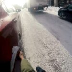 Parkourporpoise Instagram - How you gets to work!? #winter #extreme Montreal, Quebec