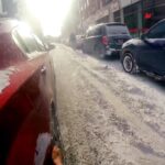 Parkourporpoise Instagram - Me trying to hang onto my sanity until the weekend! 🤷🚗💨 #snowstorm #lateforwork #comedy #stunts Montreal, Quebec