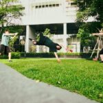 Parkourporpoise Instagram - LOL this was meant to be serious but then I had a better idea! @kevin.banks_ @marinyordanovpk ____________________ #geeeetttt #Parkour #fail #Flips #FreeRunning #Flip #stunts #notomorrow #roll #Suicideroll #basic #Training #farang #movement #likeforfollow #jump #behindthescenes #Progression #Fun #Love #Style #Summer #injured #ActionSports #Sports #thailand #bangkok #Create สุขุมวิท22 ไซด์งาน Park24