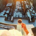 Parkourporpoise Instagram - Those morning winter feelings! ☕️🤗🤪 #winter #montreal #coffee #stunts #snow #canada