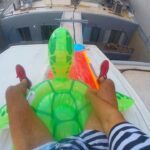 Parkourporpoise Instagram - sliding into summer like! 💨✌️🤪 BTS (this is a video that we shot a while ago but I just never uploaded it, this is a video of me sliding on an inflatable innertube on a slip and slide and going off a jump and landing on a rooftop) #SlipAndSlide #Extreme #Dangerous #Adrenaline Montreal, Quebec