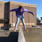 Parkourporpoise Instagram - did my shoes go under the level of the ledge? 🤷‍♂️🤔 (please do not try this) __________________________________________ #viral #splashchallenge #extreme #crazy #amazing #adrenaline