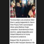 Parla Şenol Instagram - Boyle değerli bir belgeseli seslendirme görev ve onurunu bana verdiği için sayın ve canım @biketilhan a çok teşekkür ediyorum. #besimömerakalın #birhekiminanıları