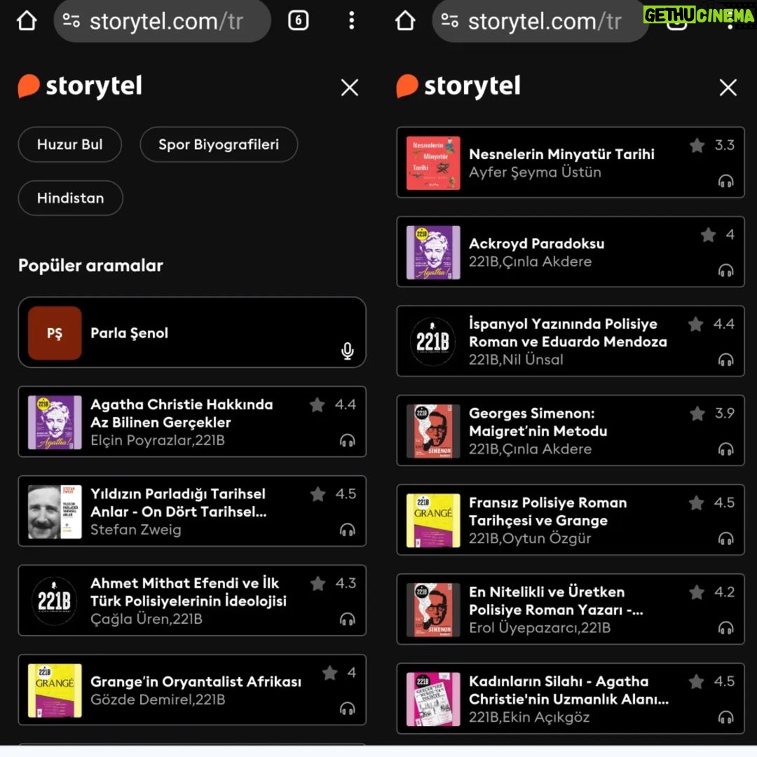 Parla Şenol Instagram - Bu kitapları @storytel.tr de, benim sesimden dinleyebilirsiniz 😉