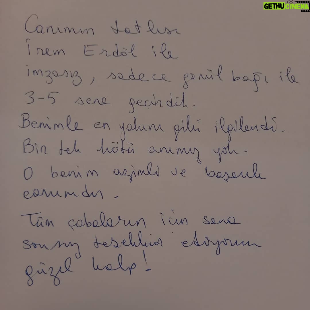 Parla Şenol Instagram - Saygı, sevgi, anlayış ve çabanın özetidir benim canım @iremerdoltalent ❣