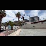 Pat Duffy Instagram - I found this slappy rail at the Forum in Barcelona in 2014, finally got to get it in 2022 filming for @planbofficial CODE there’s a long story with heart attacks and hospitals attached to this trick that I won’t bore you with 😂 , fun fact-I broke 2 ribs the day before,those things suck cause you can still skate it just hurts more🤷🏻‍♀️. Thanks @twinkstpk @devinlopezz for the footy🙏🏻💯✔️ and @paulomacedoo for the epic photo!! Huge thanks @thrashermag for putting in print, such a stoke after all these years to still get some Thrasher Mag love🙏🏻