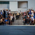 Pat Duffy Instagram - Moment in time at Macba!! Couldn’t ask someone to put in 3hrs to film a trick for IG(minimum these days😂) so just gathered everybody around for an epic memory! ThNks @pal_photo for this🙏🏻 and @twinkstpk 📹 you can check @twinkstpk YouTube for the full day festivities w/myself @flomarfaing @chany1 and a bunch more. And huge Thanks to everyone pictured here🙏🏻🙏🏻💯💯⚡️⚡️ @planbofficial @etniesskateboarding @ojwheels @independenttrucks @paradoxgrip @biggestlittleskateboardco