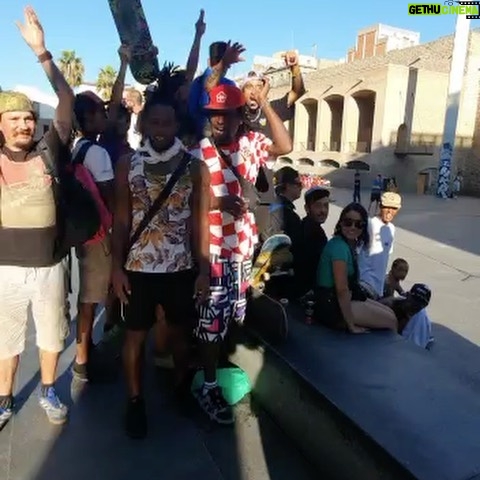 Pat Duffy Instagram - Moment in time at Macba!! Couldn’t ask someone to put in 3hrs to film a trick for IG(minimum these days😂) so just gathered everybody around for an epic memory! ThNks @pal_photo for this🙏🏻 and @twinkstpk 📹 you can check @twinkstpk YouTube for the full day festivities w/myself @flomarfaing @chany1 and a bunch more. And huge Thanks to everyone pictured here🙏🏻🙏🏻💯💯⚡️⚡️ @planbofficial @etniesskateboarding @ojwheels @independenttrucks @paradoxgrip @biggestlittleskateboardco