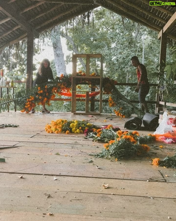 Patricia Garza Instagram - Nuestro Altar 2023 en @pueblodelsol_mx Oaxaca. Así celebramos la impermanencia en la tierra y la permanencia en el infinito. Quiero que me acompañen y recordarlos siempre. 🤍✨ Gracias a todos! 🪬