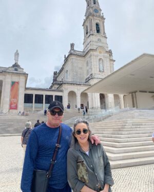 Patricia Heaton Instagram - A day trip to three places, starting with Fatima, where the Blessed Virgin Mary appeared to three children - Lucia, Jacinta and Francisco who are buried there. A great pilgrimage. I lit candles for so many people! 🕯️🕯️