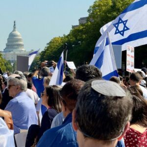 Patricia Heaton Instagram - Join me for the “March for Israel” on Nov. 14, at 1 p.m., on the National Mall in Washington, D.C. We will be marching to show solidarity with Israel, demanding the immediate release of the hostages held by Hamas, and condemning the rise in antisemitic violence and harassment. Will you march for Israel with me?  marchforisrael.org #marchforisrael #MarchAgainstAntisemitism

Daniel Slim//AFP via Getty Images, via JTA