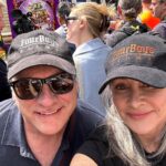 Patricia Heaton Instagram - In London with our other union, Actors Equity, in support of SAG-AFTRA. So fitting to be rallying under the watchful eye of the bard William Shakespeare! Praying that the AMPTP come back to the table soon! @coxusa @simonpegg @davidoyelowo @realdhunt #WGAstrong #sagaftramember #1u Leicester Square, Central London