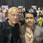 Patrick Fabian Instagram - Thanks to everyone who came out @stocktoncon to say hi……special shout out s to Lalo & Godzilla….and the HHM art and the RUSH Bear, and Cyborg Superman @originalfunko …..it was a whirlwind and a blast! 💙P #stocktoncon #bettercallsaul #thelastexorcism #dcanimatedmovies #cyborgsuperman #xena #revyummypants