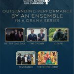 Patrick Fabian Instagram - Thank you @sagawards for the #OutstandingEnsemble Nomination….absolutely thrilled! 💙🙏 @bettercallsaulamc #bettercallsaul @thegiancarloesposito @michaelmando @therealbobodenkirk @rheaseehorn @daltonyco @amc_tv @sonytvofficial #sagawards