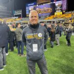Patrick Fabian Instagram - One week ago….A blast @acrisurestadium …..Thank You!!! @steelers for another dream come true….throwing on the field at halftime and supporting the Black & Gold with fellow yinzers @mingna_wen , @wwegraves & @tommyshaw of @styxtheband …..didn’t win last week, but always a fan, no matter what! #HereWeGo @steelers_nation_unite @kingofbayonne @steelernationcom