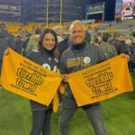 Patrick Fabian Instagram - One week ago….A blast @acrisurestadium …..Thank You!!! @steelers for another dream come true….throwing on the field at halftime and supporting the Black & Gold with fellow yinzers @mingna_wen , @wwegraves & @tommyshaw of @styxtheband …..didn’t win last week, but always a fan, no matter what! #HereWeGo @steelers_nation_unite @kingofbayonne @steelernationcom