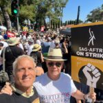 Patrick Fabian Instagram - A Day of Solidarity. #UNIONSTRONG💪 @sagaftra @iatse @wgawest @wgaeast @therealbobodenkirk @photomatt600 @mandyfab @jennofthefuture @julie.pearl.slater @danielmoncada @luis_moncada @audreyscoresmoore @spencergarrett1 @ed_begley_jr