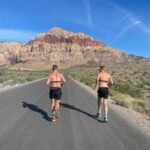 Paul Felder Instagram - I have been wanting to do this run for weeks. The red rock scenic loop! Just under 15 miles with LOTS Of climbing. Thank you @jriele @muddytriathlete for suffering with me. Oh! And I get to call some awesome fights this sat! Early card for us here in Vegas! Next week I’m taking on the Pocono tri fest(brutal course) I’m ready to suffer! #mma #triathlon #samplekit #redrocks #ufc #ironlung 📸 @jriele