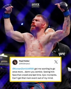 Paul Felder Instagram - Who else wants to see Paul Felder make the walk to the Octagon one more time?