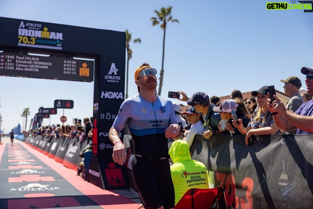 Paul Felder Instagram - Was a hard day out there at Oceanside 70.3. Wasn’t the race I was planning but turned out to be the race I NEEDED! Lots of lessons learned, but the coolest part of the whole trip was bonding and racing with my new teammates at @emjtriteam .got to run side by side with teammate @intheair328 for over 8 miles! Side by side suffering and motivating each other to keep pushing. Definitely a moment I will never forget. Already can’t wait for Virginia blue ridge 70.3 in June! I’m coming for that podium soon 👊🏻 @talbotcox camera 📸 @johnonelio 📸