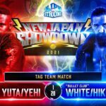 Paul Gruber Instagram - Fred Yehi and myself take on two of Bullet Club’s finest on Night 2 of New Japan Showdown. I’ll take him for a victory cheesesteak afterwards 2300 Arena