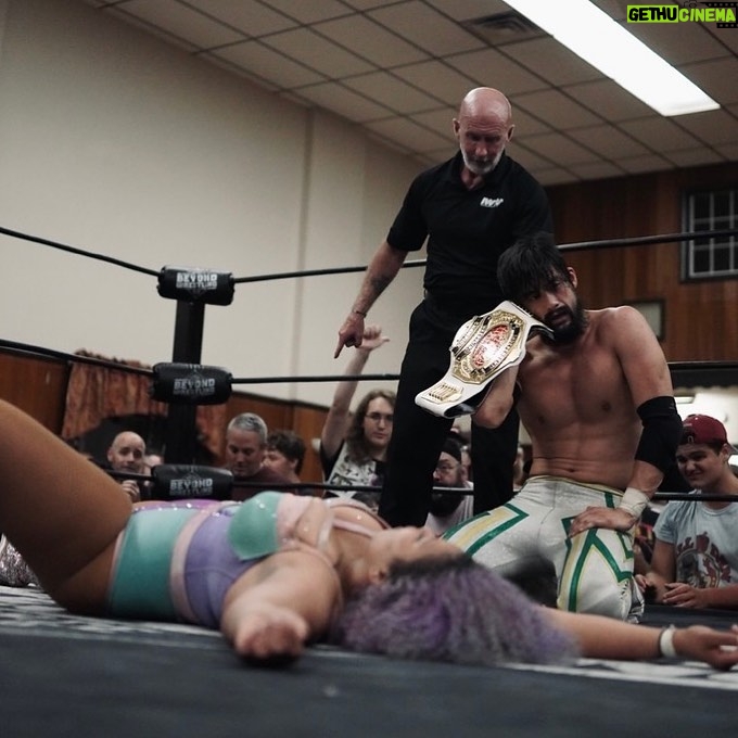 Paul Gruber Instagram - Still champ. Watch the replay of my @independentwrestlingtv championship defense on demand now from @beyondwrestling’s #masterclass 📸: @veronicaannephoto 📺: IWTV.live White Eagle