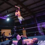 Paul Gruber Instagram - Elbows for days. Check out my recent encounters with @matthewmakowski on @independentwrestlingtv for @beyondwrestling and Youtube for Hybrid Wrestling! 📸: @jayleephotographyac