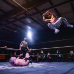 Paul Gruber Instagram - Elbows for days. Check out my recent encounters with @matthewmakowski on @independentwrestlingtv for @beyondwrestling and Youtube for Hybrid Wrestling! 📸: @jayleephotographyac
