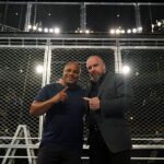 Paul Michael Lévesque Instagram – Tonight’s special guest referee looks right at home inside the Fight Pit… welcome to #ExtremeRules, @dc_mma!