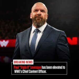 Paul Michael Lévesque Instagram - WWE elevates Paul "@TripleH" Levesque to Chief Content Officer.