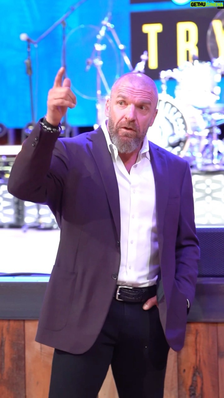 Paul Michael Lévesque Instagram - “This will be the most fun thing you do in your life.” @tripleh #SummerSlam #WWETryouts