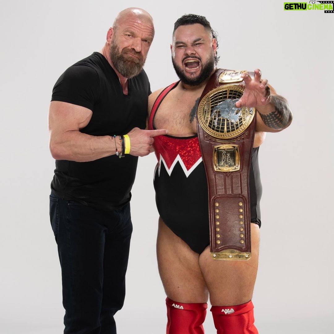 Paul Michael Lévesque Instagram - You don’t always see the struggles or the setbacks but tonight we saw a 14 year journey punctuated by @bronsonreedwwe becoming the NEW #NXTNATitle Champion. Congratulations to the #COLOSSAL!!! #AndNew #ThePoint #WWENXT