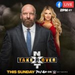Paul Michael Lévesque Instagram - I’m going live on Facebook.com/TripleH with @mckenzienmitchell at 2pm ET THIS SUNDAY before @WWENXT takes over the @wwenetwork... #GetReady #NXTTakeOver