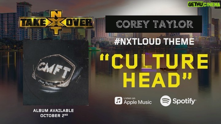 Paul Michael Lévesque Instagram - From @Slipknot to #CMFT, @CoreyTaylorRock is #NXTLOUD through and through. Now, for the first time ever, hear and see the global premiere of his new song “Culture Head” EXCLUSIVELY on @WWENXT tonight at 8pm ET! #WeAreNXT
