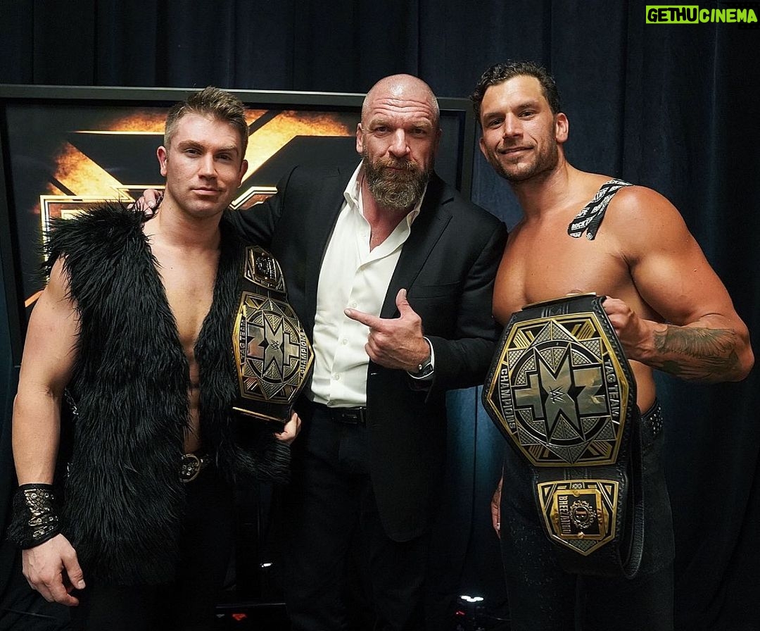 Paul Michael Lévesque Instagram - Two Superstars who’ve been ready to have their collective “breakout” moment. Congratulations to the NEW @wwenxt tag team champions, @mmmgorgeous and @wwefandango. #WWENXT