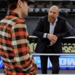 Paul Michael Lévesque Instagram - Great chatting with @nascar Cup Series Champion @ryanblaney10 before #SmackDown tonight. It’s going to be a big night in Charlotte.