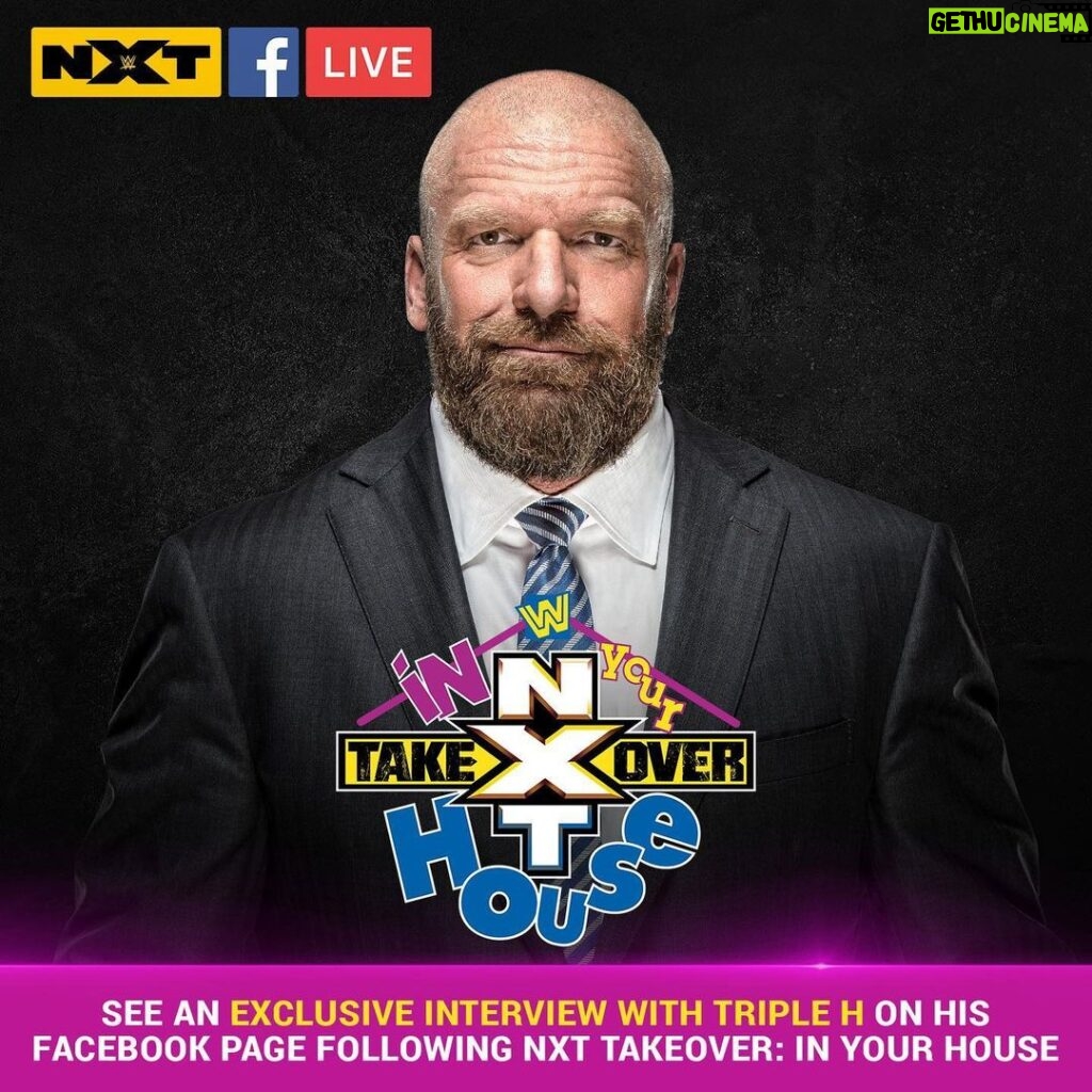Paul Michael Lévesque Instagram - Going live on my official Facebook page (Facebook.com/TripleH) immediately following #NXTTakeOver : In Your House. Get ready for Sunday... #WeAreNXT #WWENXT