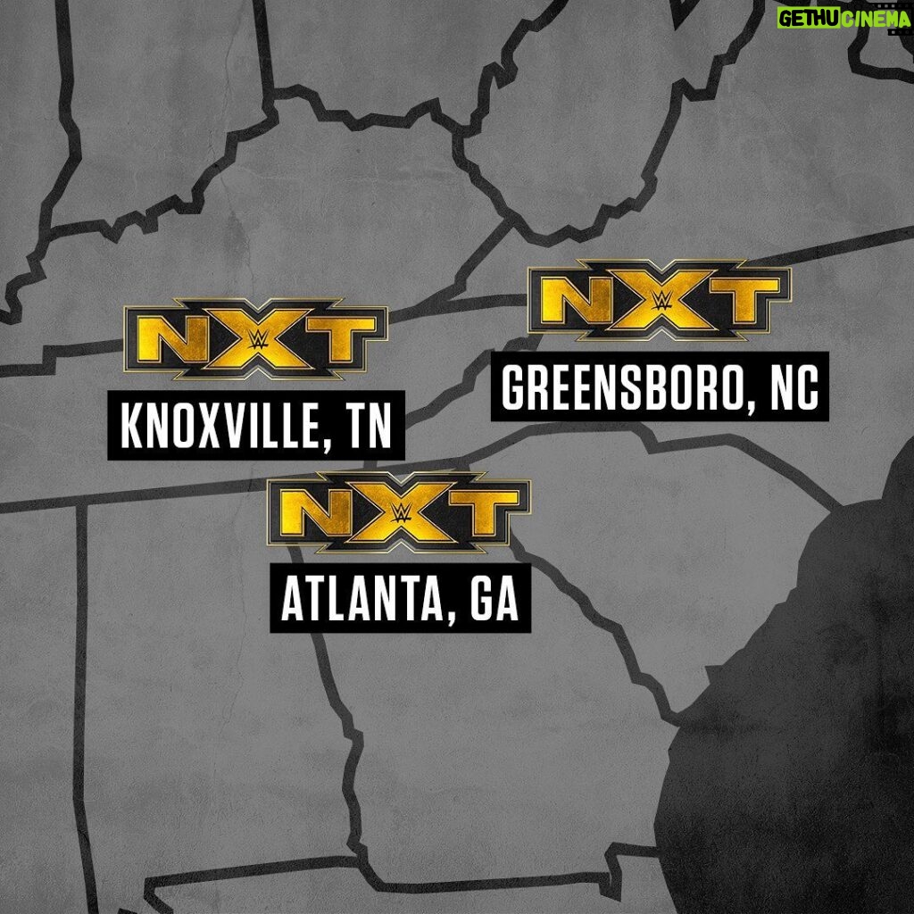 Paul Michael Lévesque Instagram - ‪Announcing the next @WWENXT #NXTRoadTrip in April...‬ ‪#NXTATL 4/17‬ ‪#NXTKnoxville 4/18‬ ‪#NXTGreensboro 4/19‬ ‪Tickets available THIS Friday at 10am ET at NXTTickets.com! #WeAreNXT ‬
