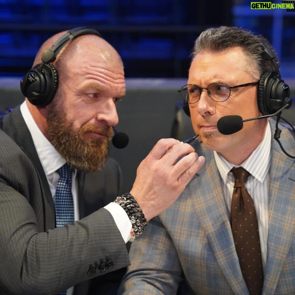 Paul Michael Lévesque Instagram - Tonight was an effort that brought together everyone @WWE so we could go on air and entertain our most important constituency ... YOU. Thanks for letting me get my hands (and @MichaelCole’s facial hair) dirty!!! #ThankYou #Smackdown @WWEPC